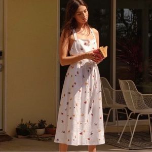 Reformation Cruise White Linen Dress